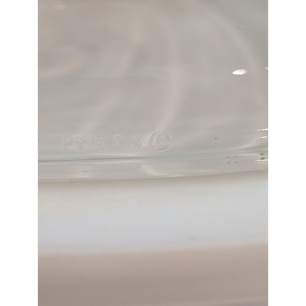 Vintage Pyrex Golden Honeysuckle 1 1/2 Qt Casserole Dish Lid White Bakeware - Picture 11 of 16